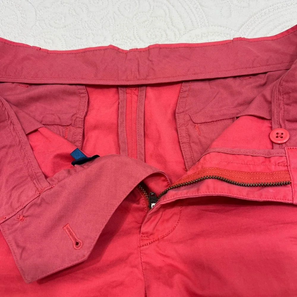 Polo Golf Ralph Lauren Mens Salmon Red Pima Cotton Chino Shorts Sz 34 Flat Front